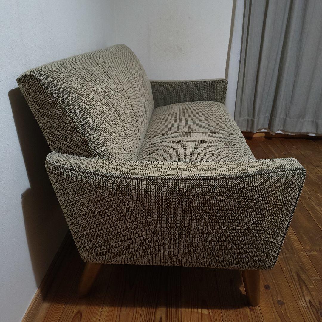 unico×karimoku グレーベージユ 2人掛けソファ