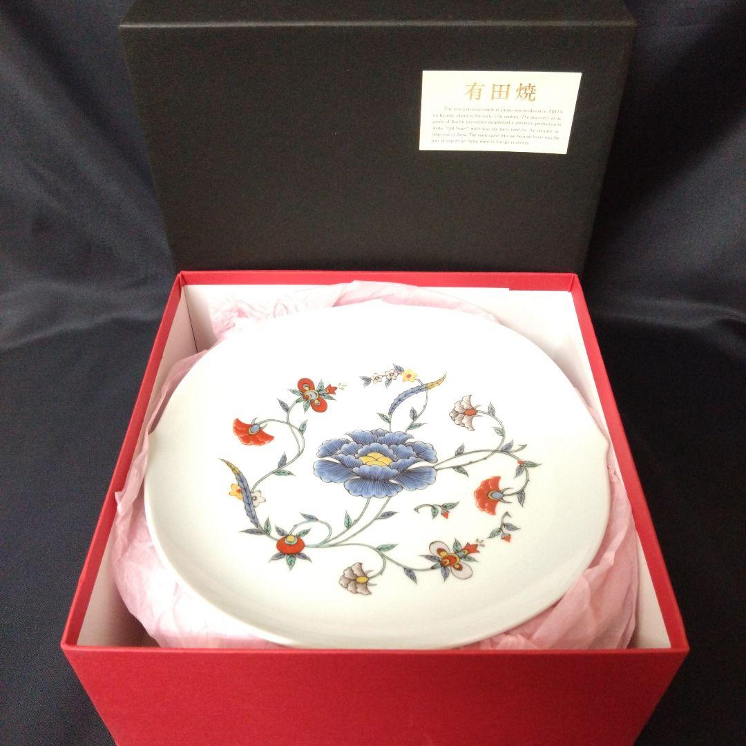 未使用　十三代柿右衛門窯筆頭絵付師舘林　古琳庵　中皿５枚　お祝い