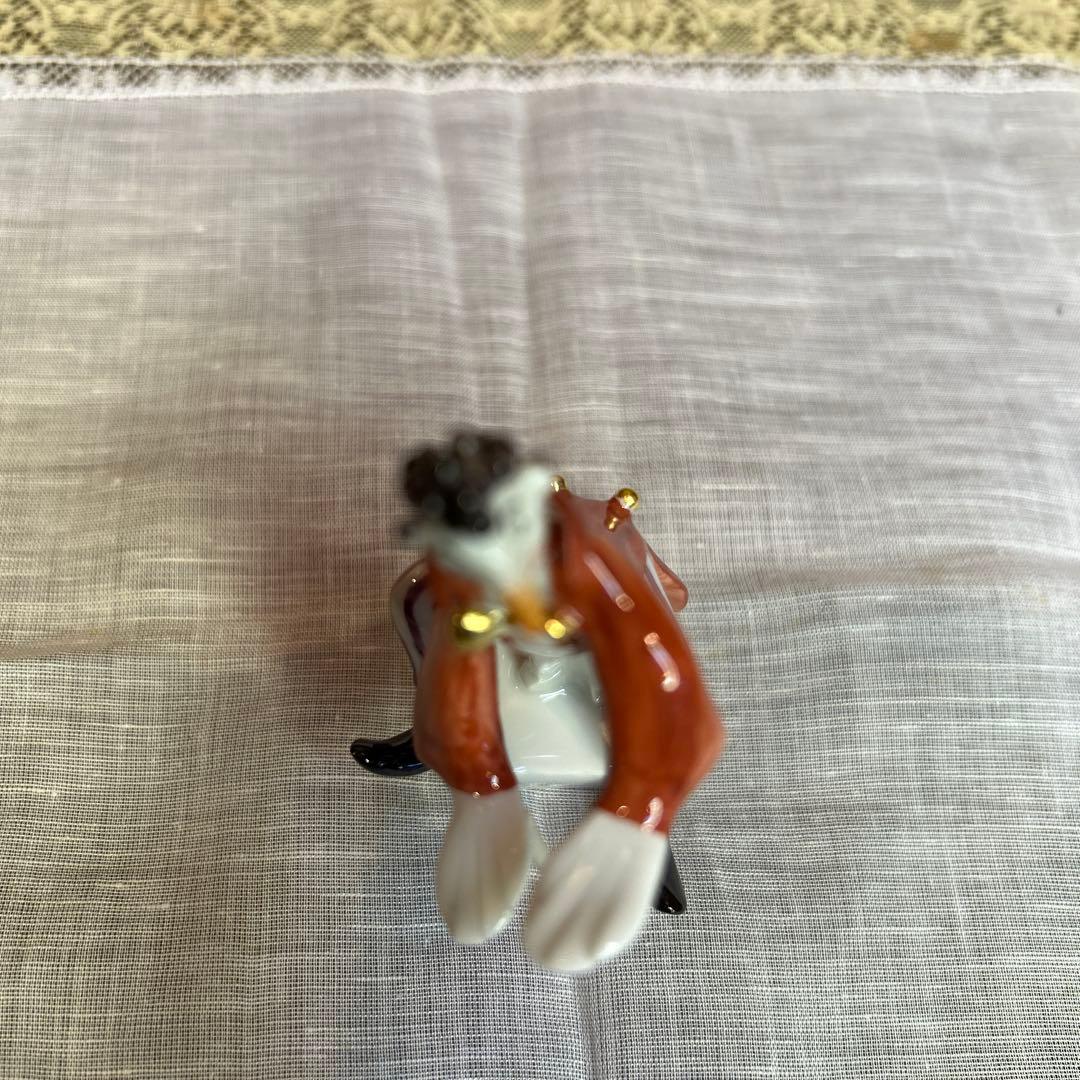 マイセンミュージッククラウン ピアノ奏者とピアノ 手びねり ペーターシュトラング