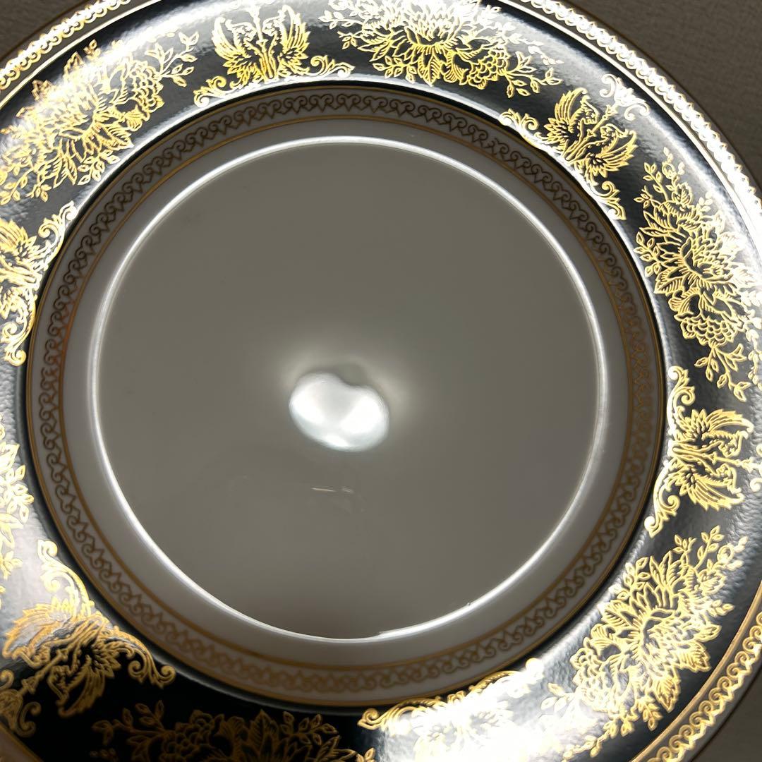 ウェッジウッド　コロンビア　ブルー&ゴールド　デザートプレート　20.5cm