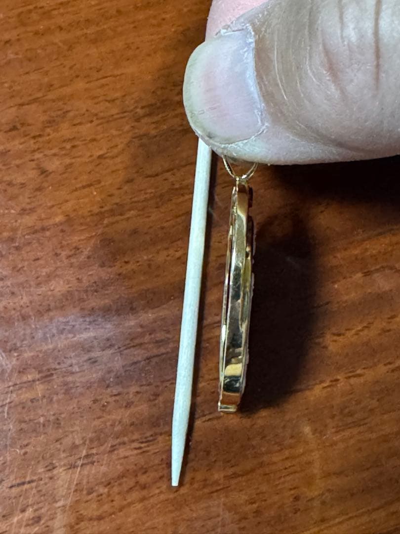 GSTV K18YG ストーンカメオ　ペンダントトップ