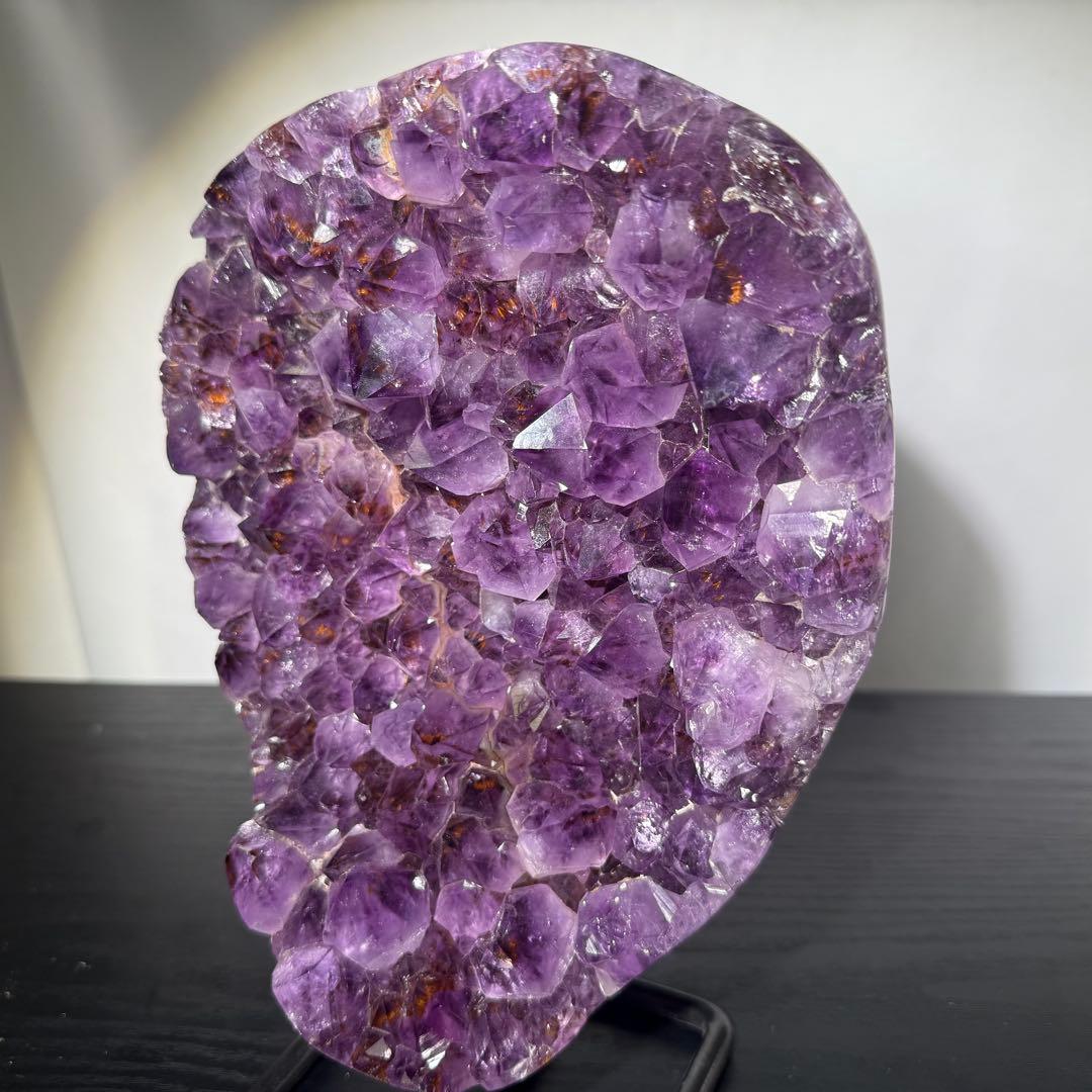 天然石タイチンルチルクォーツ共生アメジストの原石　置物　鉱物NO.101502