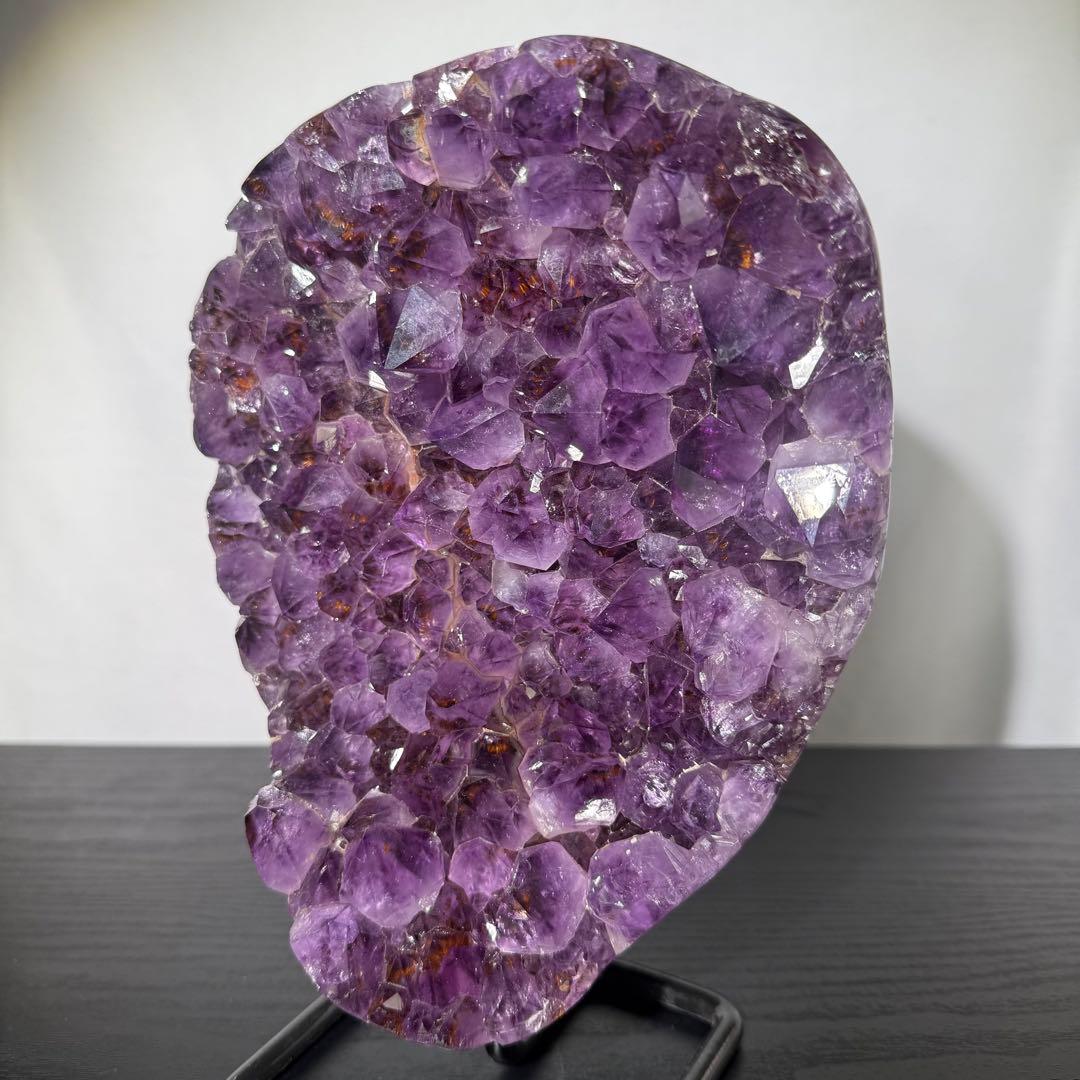 天然石タイチンルチルクォーツ共生アメジストの原石　置物　鉱物NO.101502