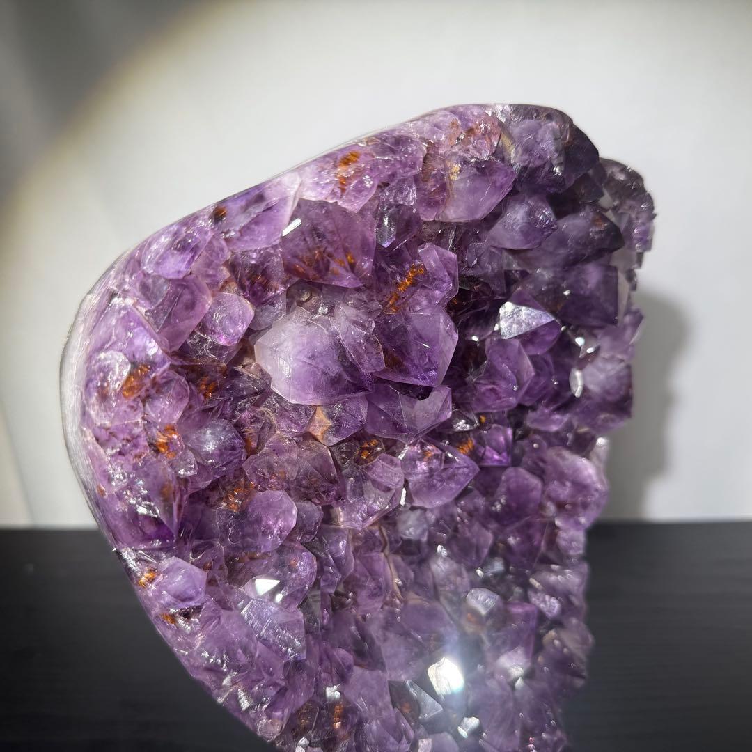 天然石タイチンルチルクォーツ共生アメジストの原石　置物　鉱物NO.101502