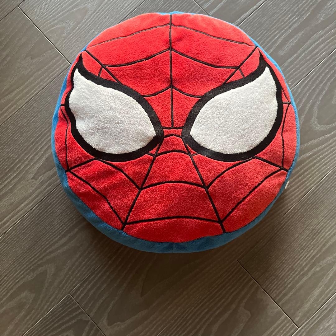 スパイダーマン 円形 クッション ユニバーサル キャラクター 丸 まくら