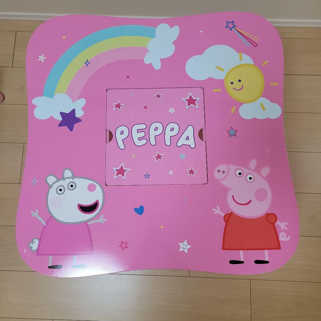 【首都圏限定納品】peppa pig ペッパピッグ テーブル＆チェアセット