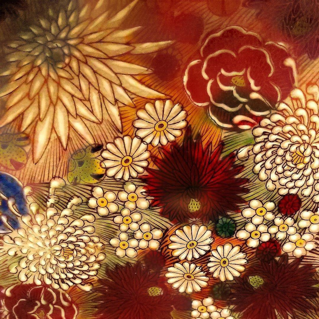 九谷焼章山/花詰１０号【飾皿】