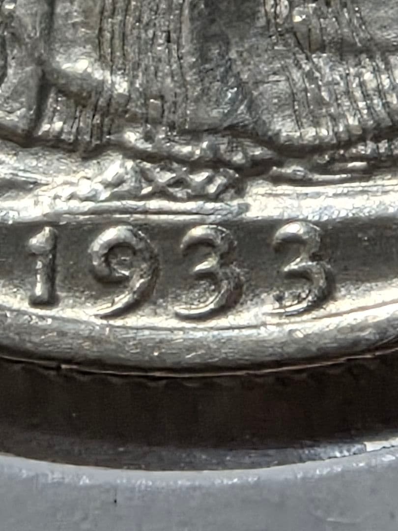 稀少年号)アメリカ ウォーキング リバティ 50セント銀貨 1933 S - メルカリ