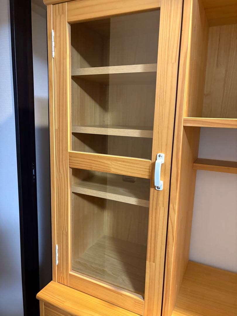 ※10/19まで、お値引き相談可※モモナチュラル 木製食器棚