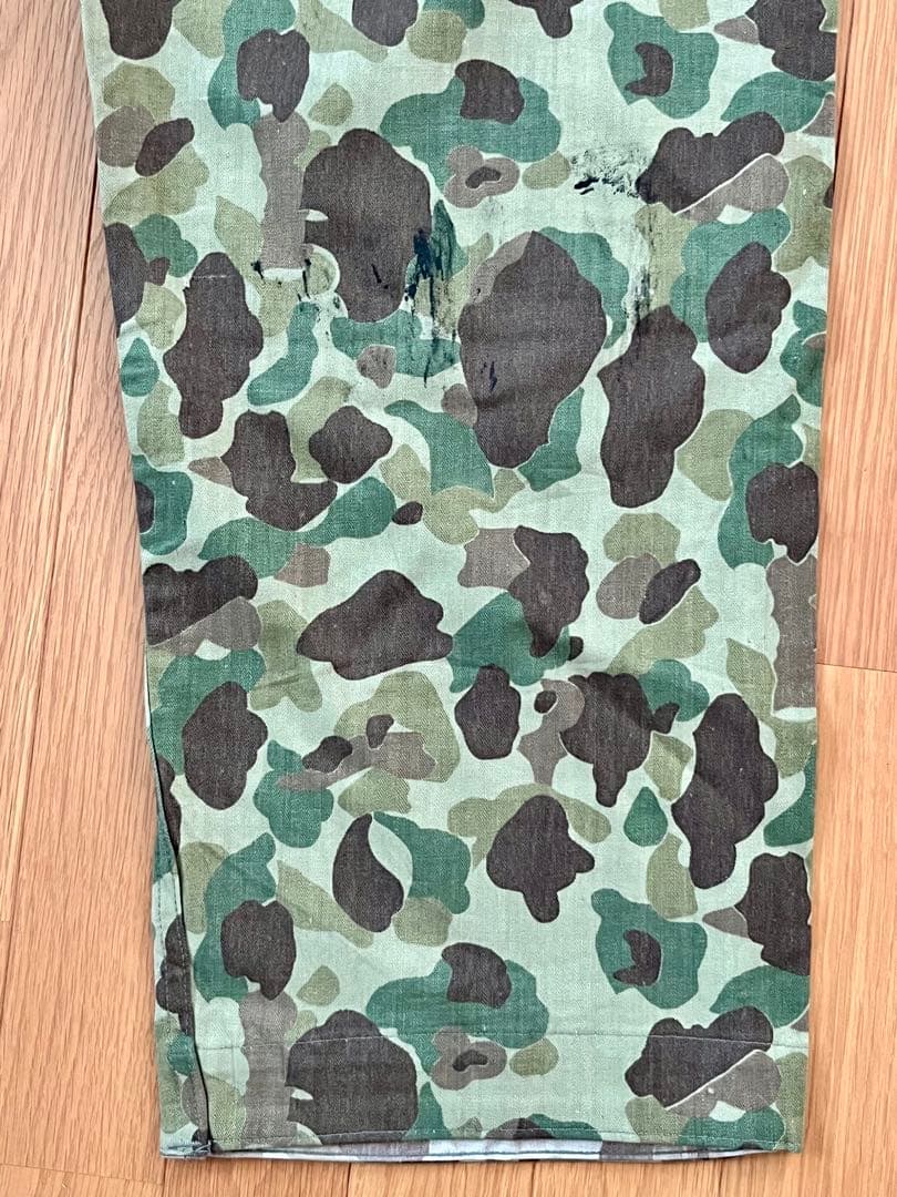 40s U.S.ARMY ダックハンターカモHBT 本物実物デッドストック PW