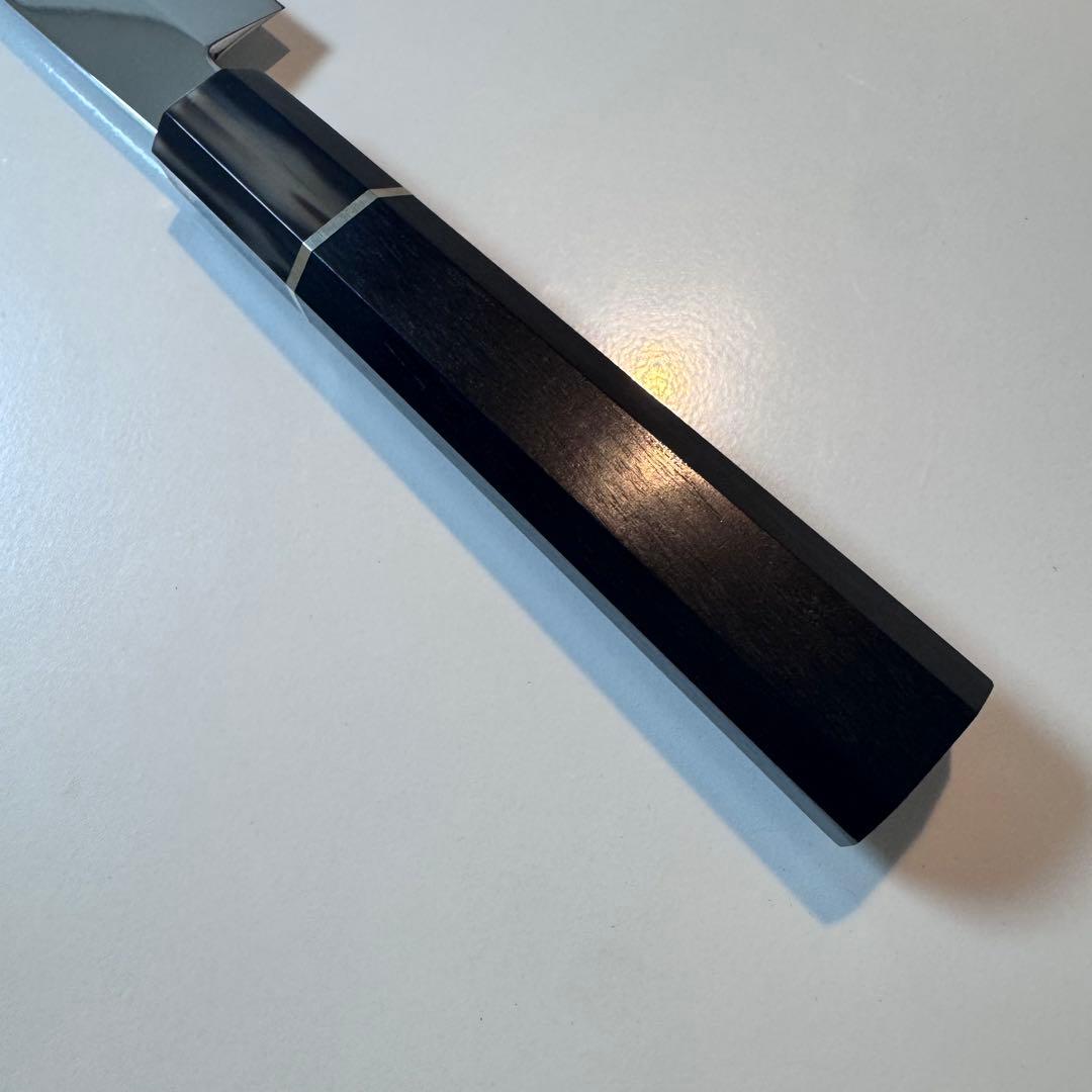 270mm 切付柳刃包丁 全鋼 鏡面 黒檀・本牛角八角柄 - メルカリ