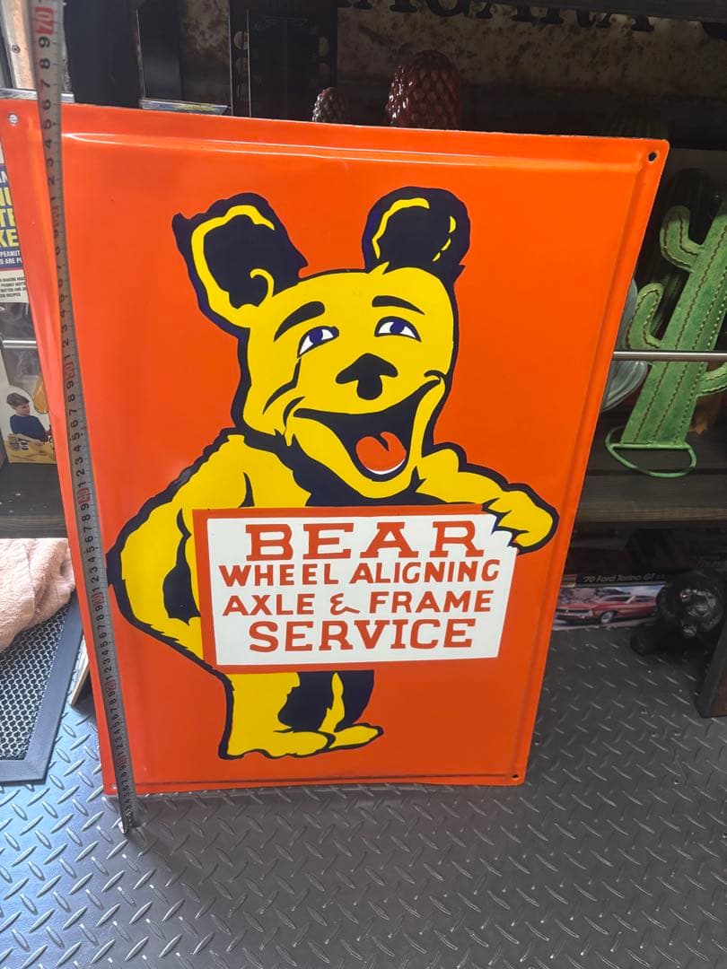 ベアーサービス　スマイルベアー　ビンテージ　看板　掛け時計　ネオン　レトロ