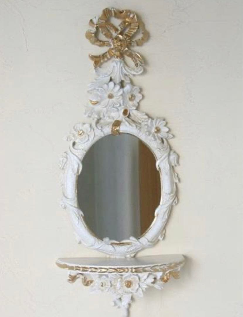 イタリア製 鏡 ミラー コンソール付