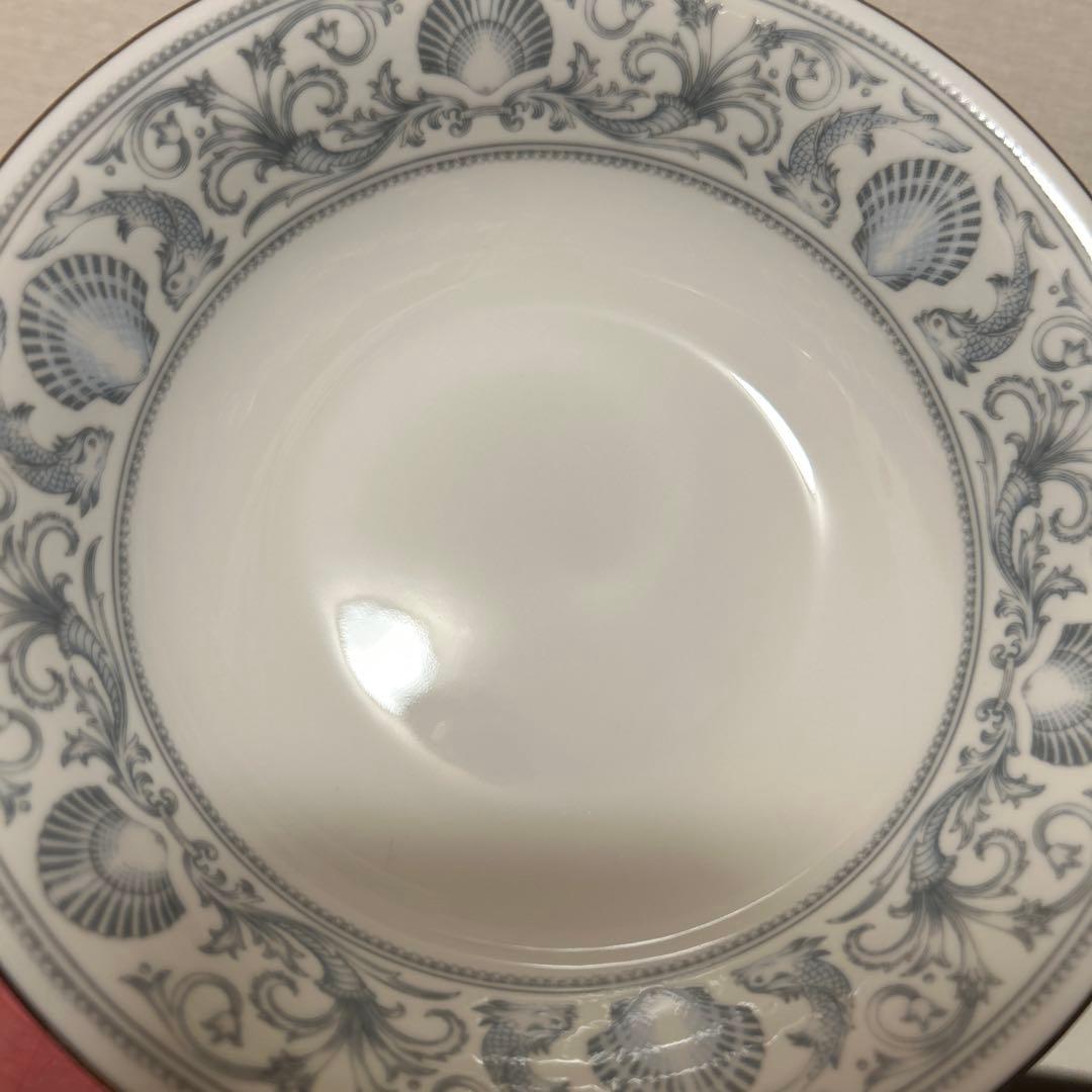 ウェッジウッド　ドルフィン　ホワイト　サラダボウル　デザートプレート