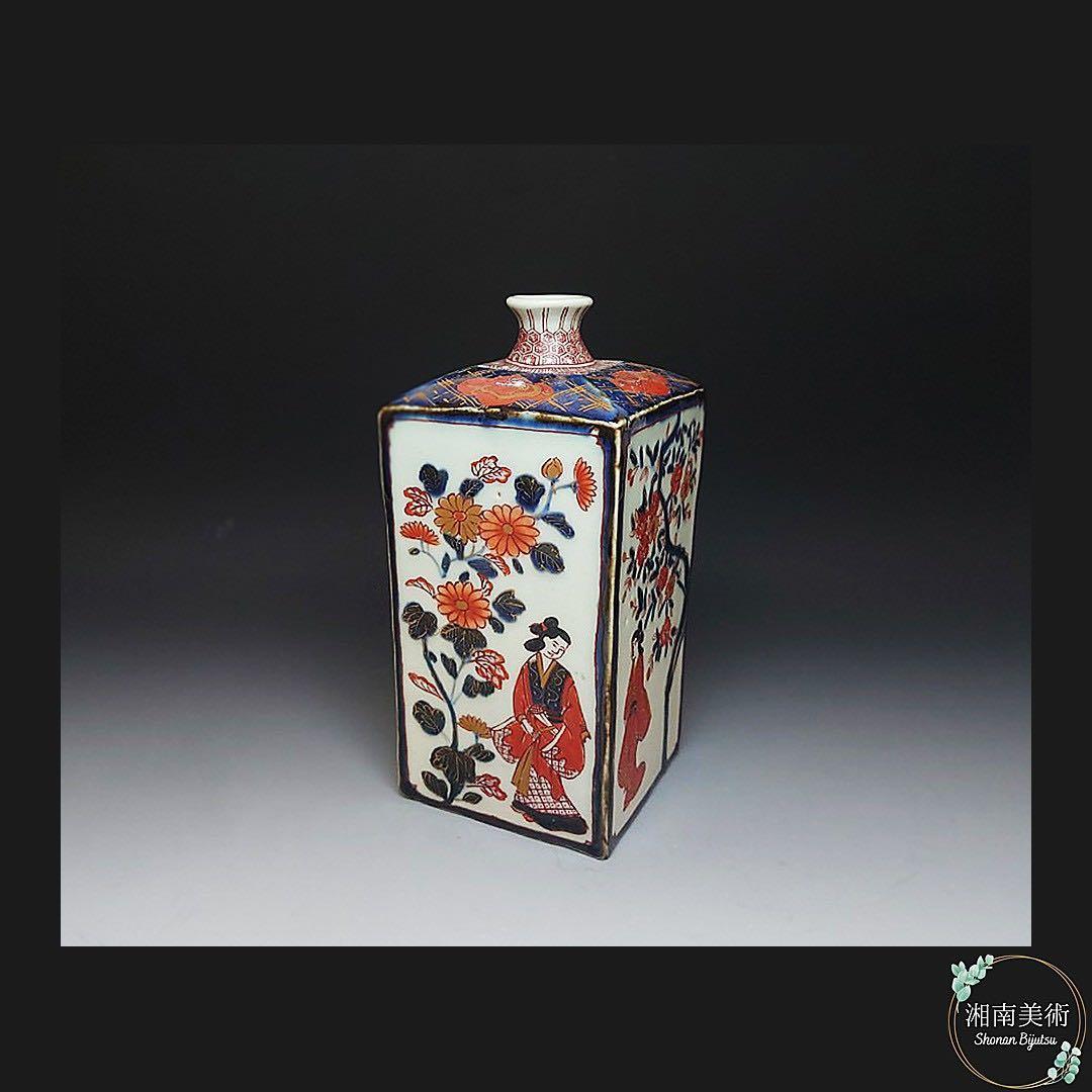 セール！・ 里見焼花瓶網紋様石井豊 作径；190高；180mm