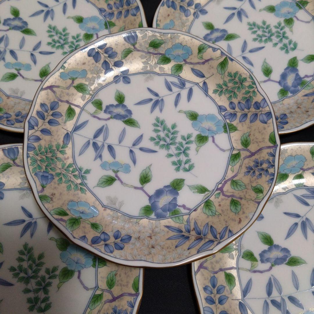 新品 美濃焼 庫山窯 銘々皿5枚 中皿　お祝い