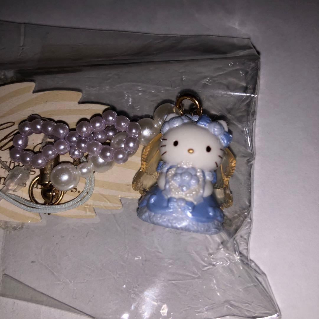 d*2様 ウエディング　ハローキティ　2001年　ブルー　ストラップ　韓国製