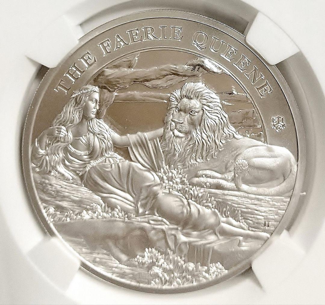 2023 フェアリークイーン ウナとライオン 1オンス 銀貨 NGC PF70