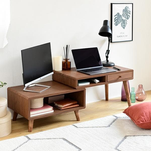 開店記念セール！！ 北欧風のロータイプ　伸縮デスク
