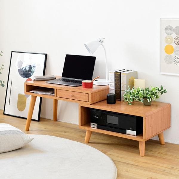 開店記念セール！！ 北欧風のロータイプ　伸縮デスク