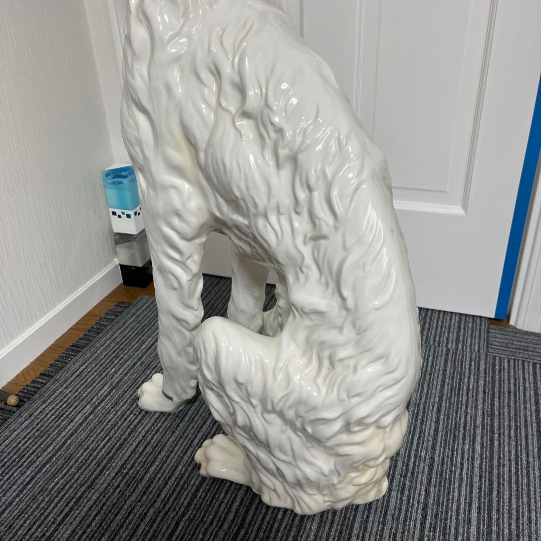 【美品】イタリー製　犬　置物　陶器　オブジェ　ガーデニング⭐︎引取限定⭐︎