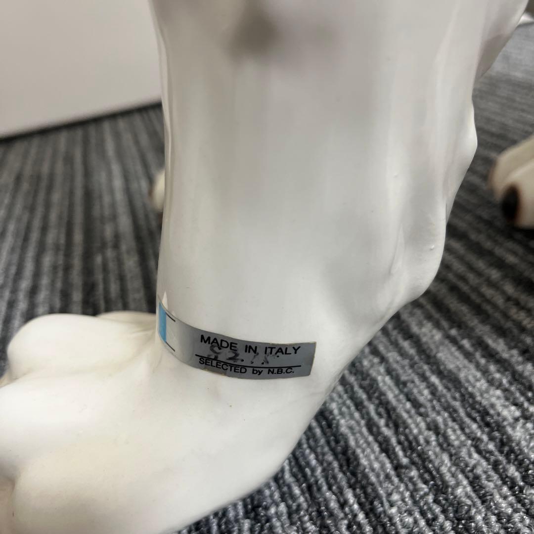 【美品】イタリー製　犬　置物　陶器　オブジェ　ガーデニング⭐︎引取限定⭐︎