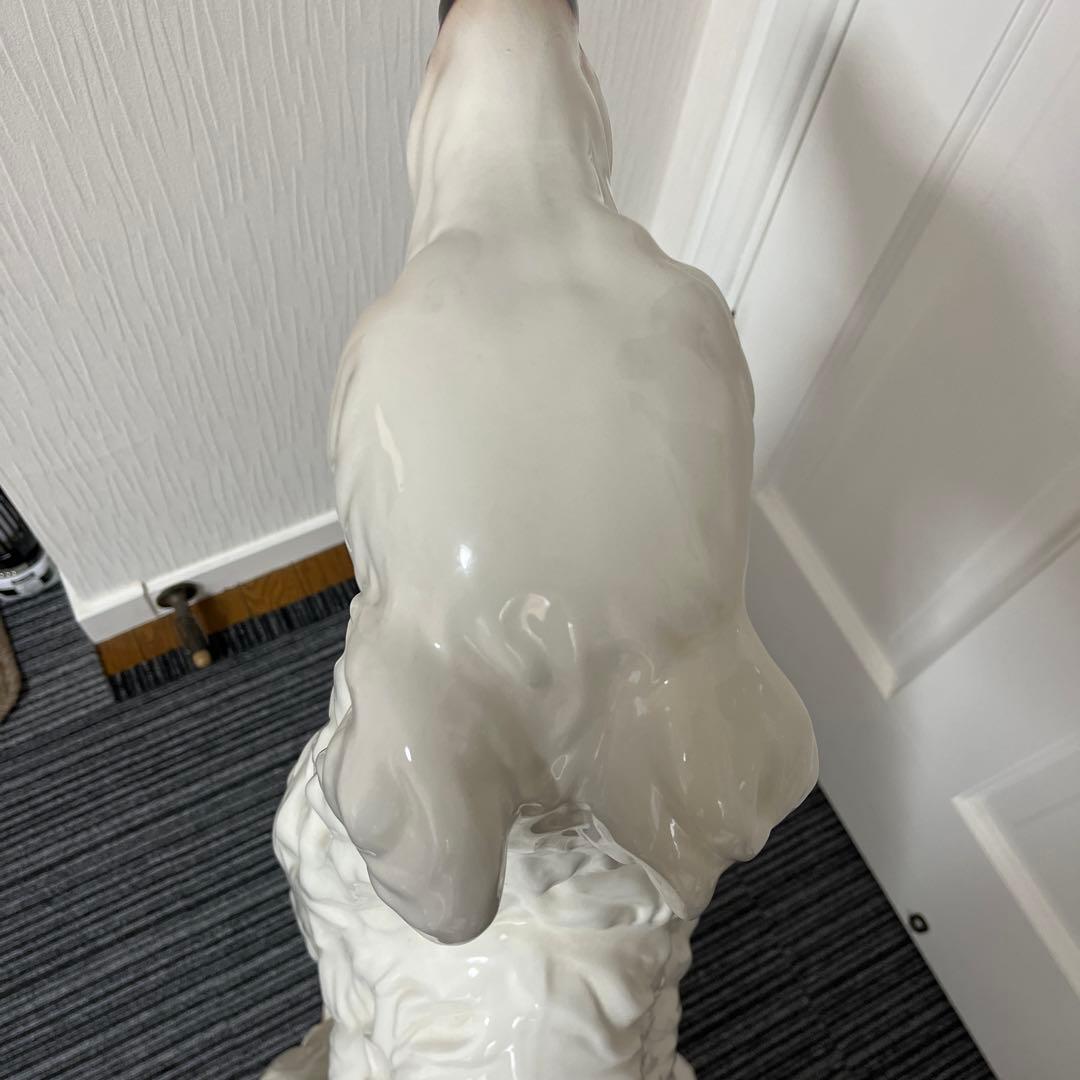 【美品】イタリー製　犬　置物　陶器　オブジェ　ガーデニング⭐︎引取限定⭐︎