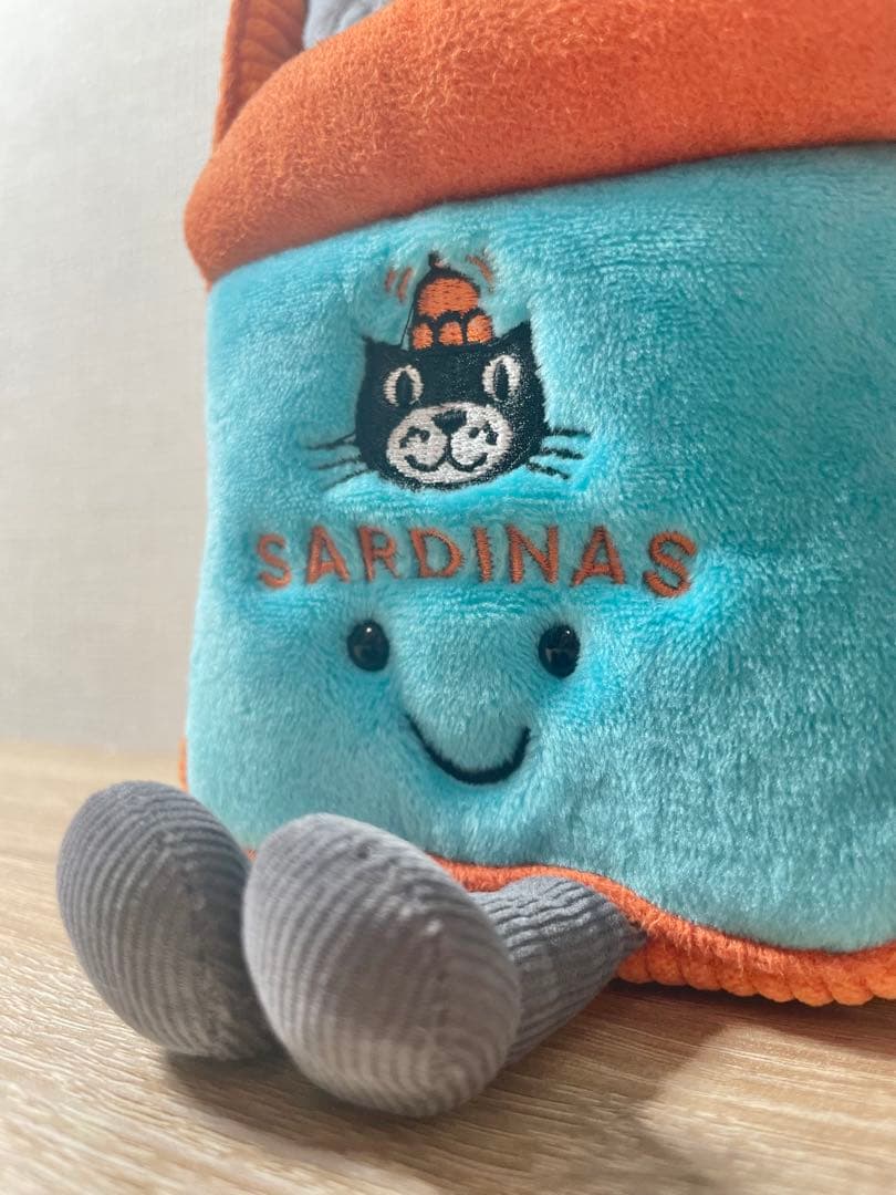 新品】ジェリーキャット オイルサーディン缶 ぬいぐるみ【イギリス正規