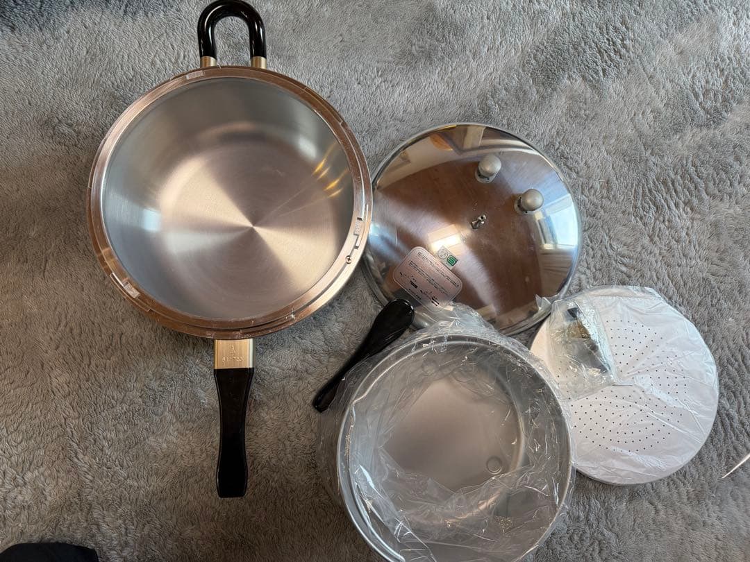 新品未使用　日本製　鋳物屋　ヘイワ圧力鍋　PC-60A　満水容量6.0Ｌ 片手