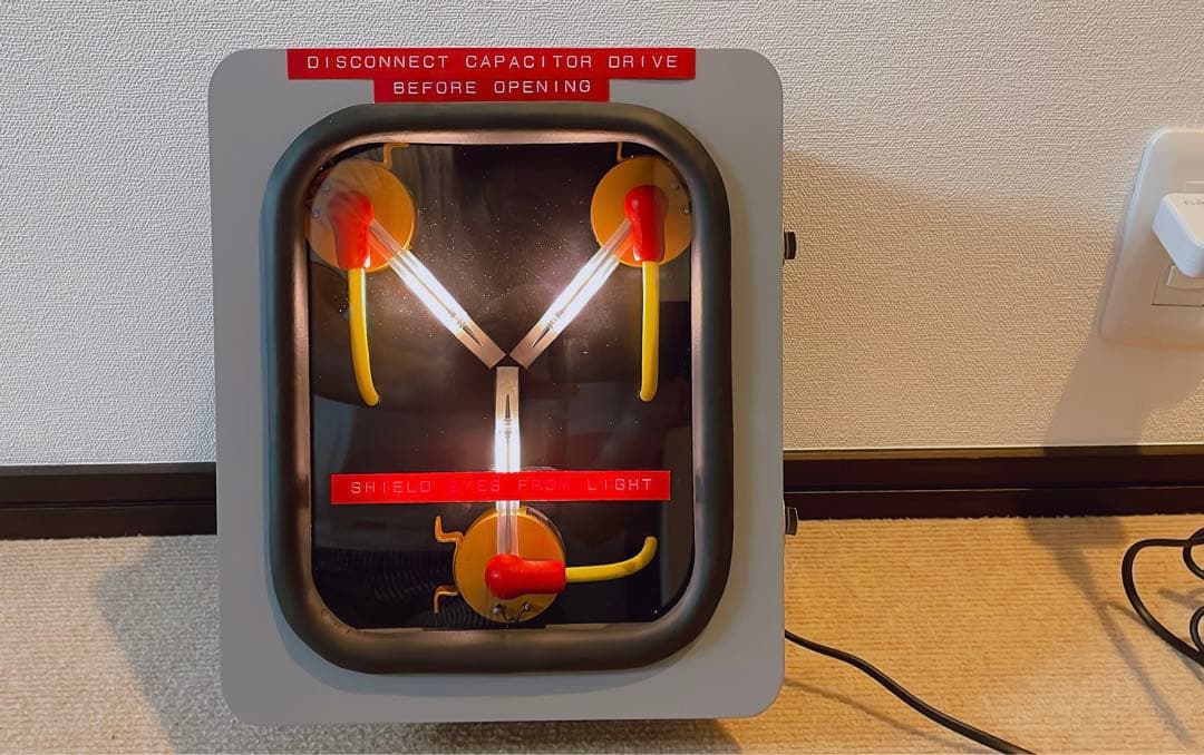 1/1発光 フラックスキャパシター次元転移装置レプリカ バック