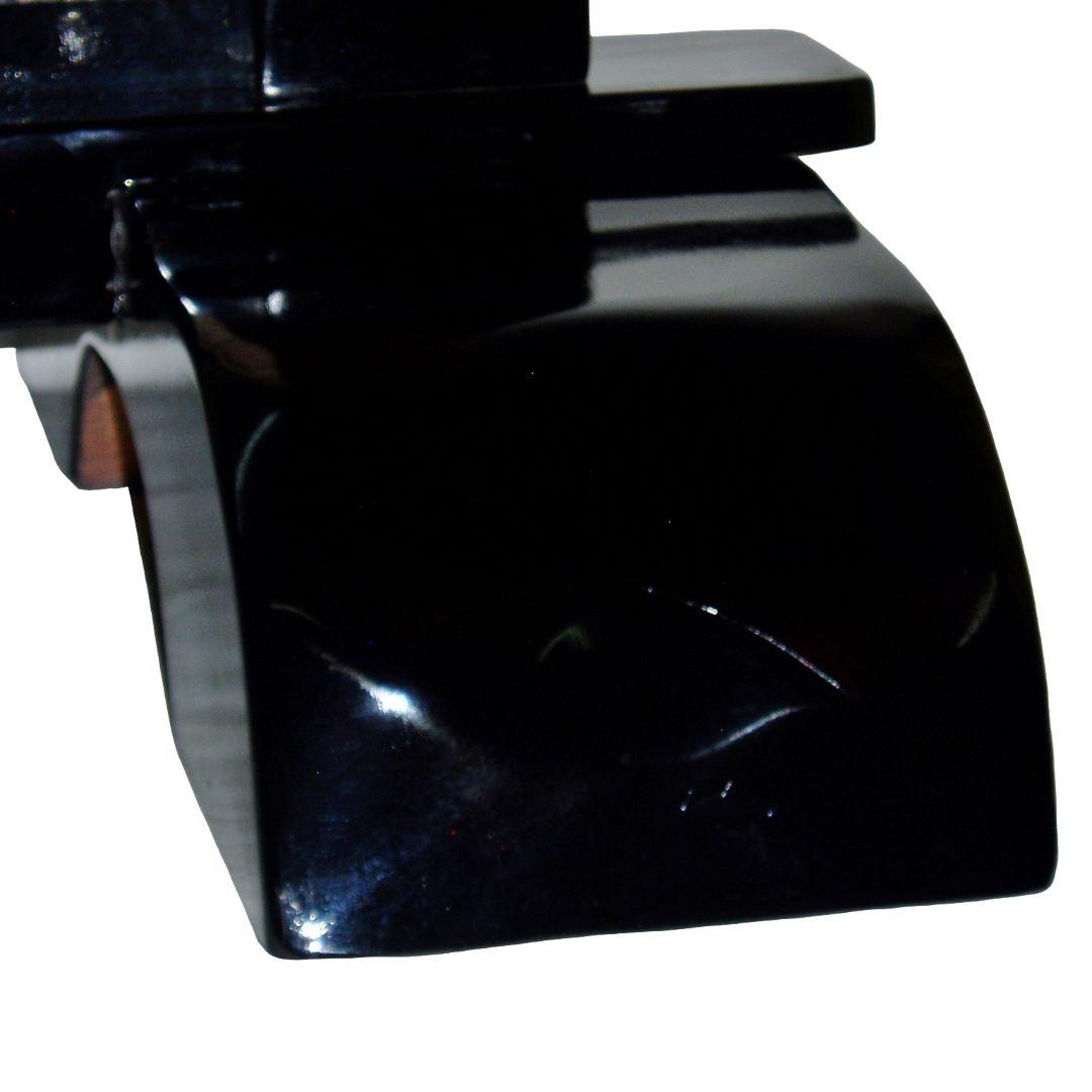 伝統衝立和風衝立　デラックスタイプ　コブ加工　黒フレーム衝立　中部は木簾　訳アリ