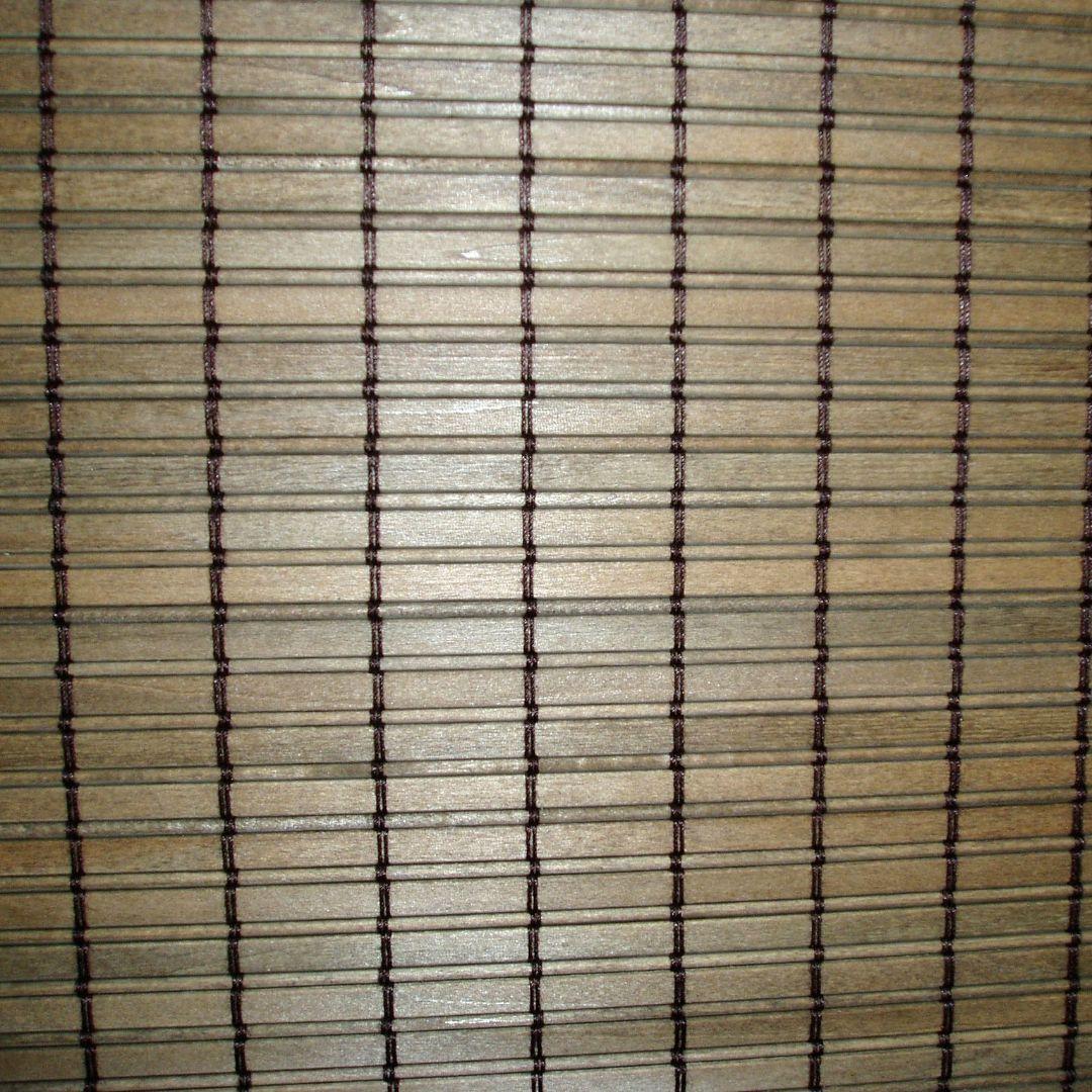 伝統衝立和風衝立　デラックスタイプ　コブ加工　黒フレーム衝立　中部は木簾　訳アリ