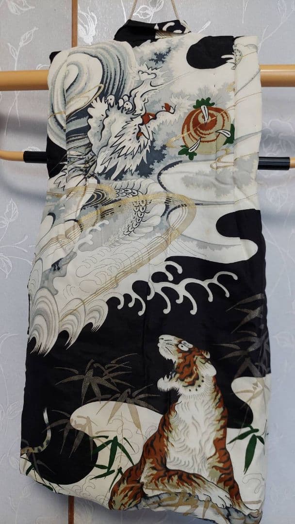 NA328アンティーク子供着物七五三被布着物2点セット綺麗着丈79センチ裄丈45