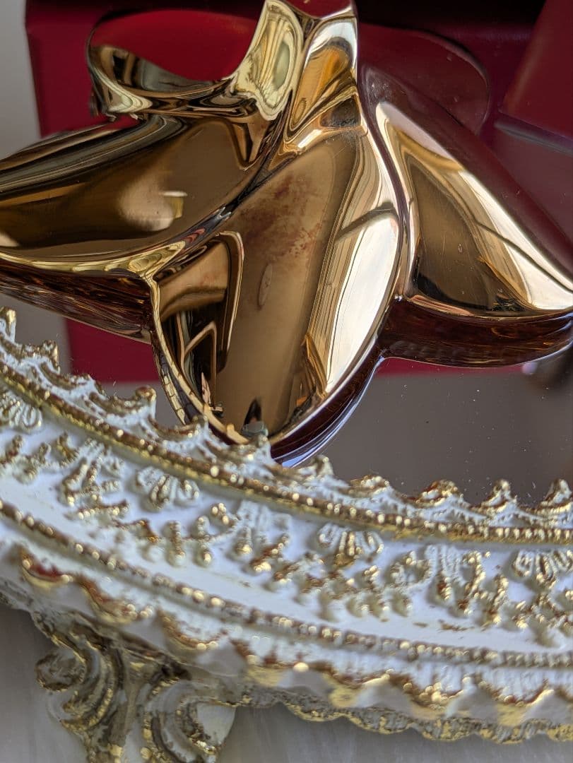 ⚜️Baccarat⚜️クリスタルフィギュア ブルーム ゴールド　花