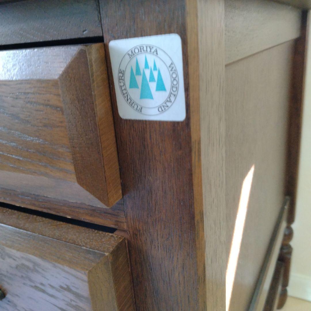 MORIYA 木製クラシックデスク 引き出し付き