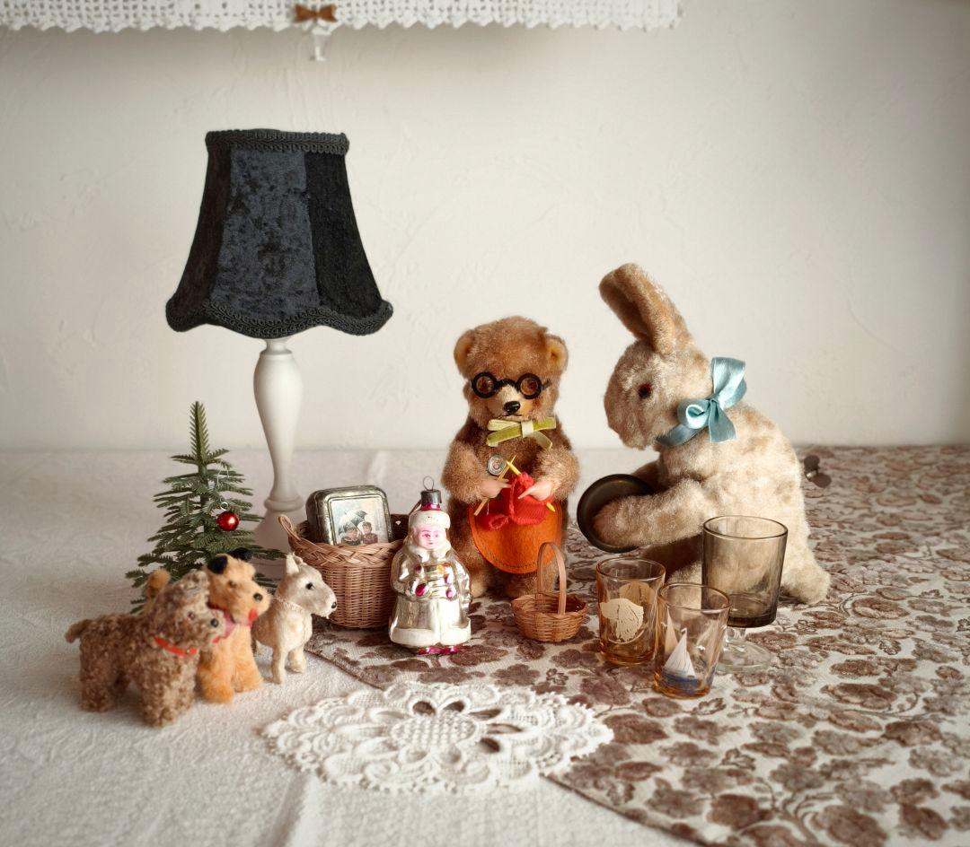 vintage textile ❀ ふんわり お花柄 テキスタイル