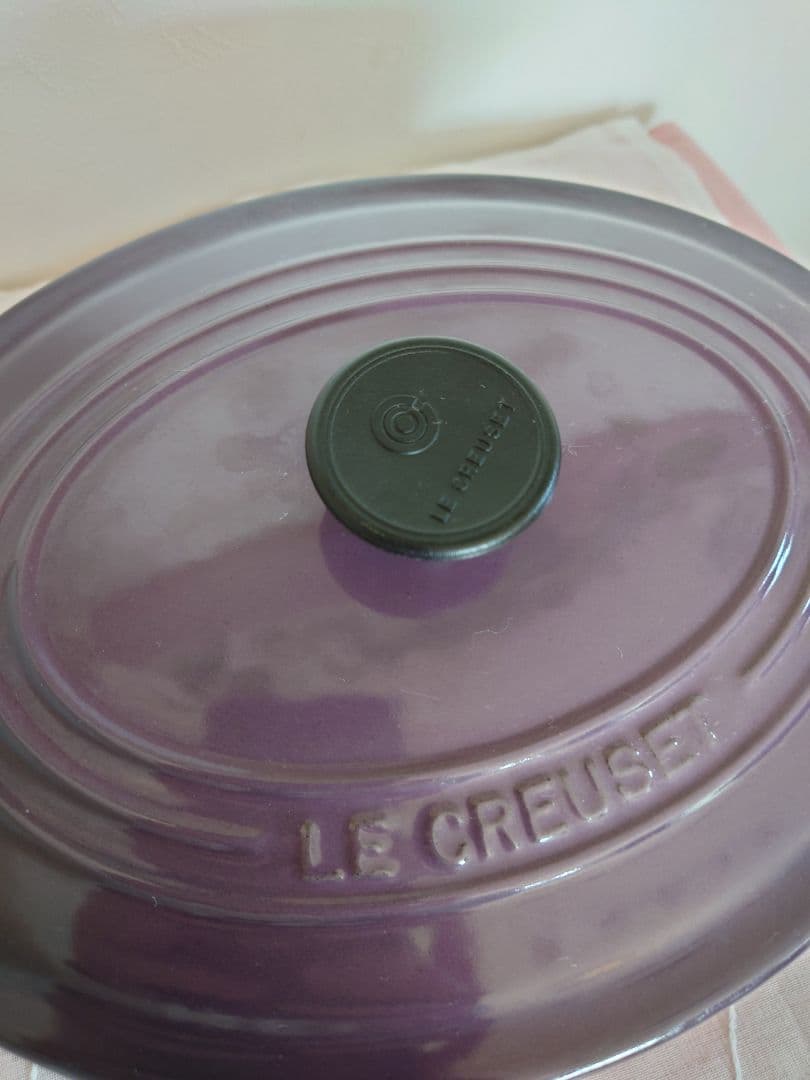 LE CREUSET ココットオーバル25cm パープル紫 - メルカリ
