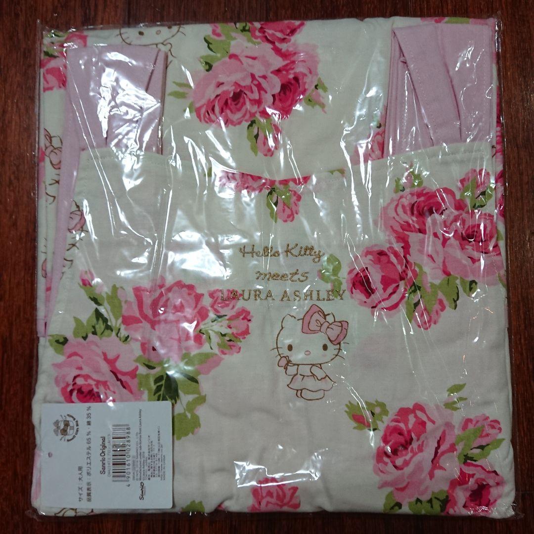 ティーセット バラ ホワイト 5点 ハローキティ × ローラアシュレイ 金彩劣化