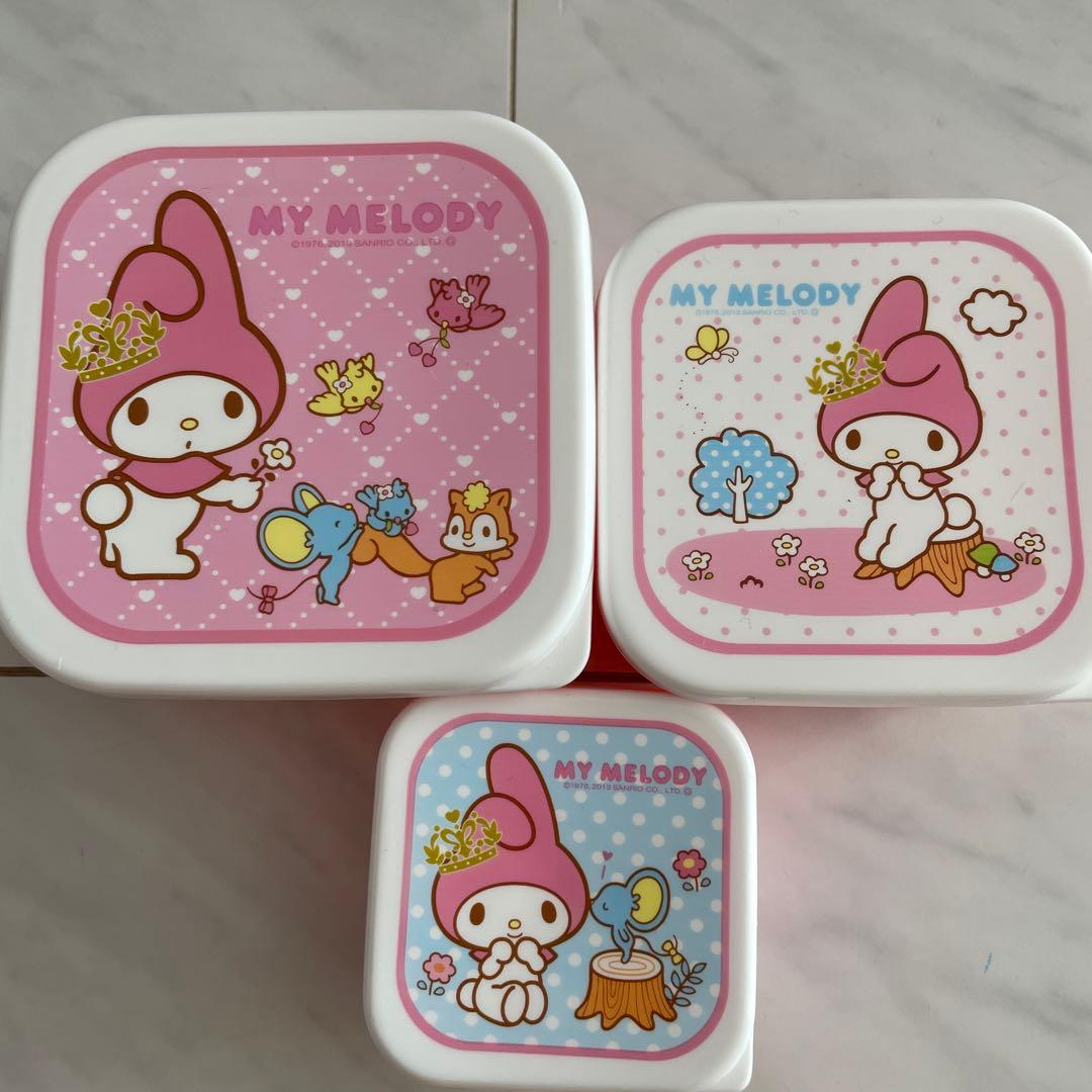 My Melody 食品保存容器 タッパー　新品未使用　7点セット