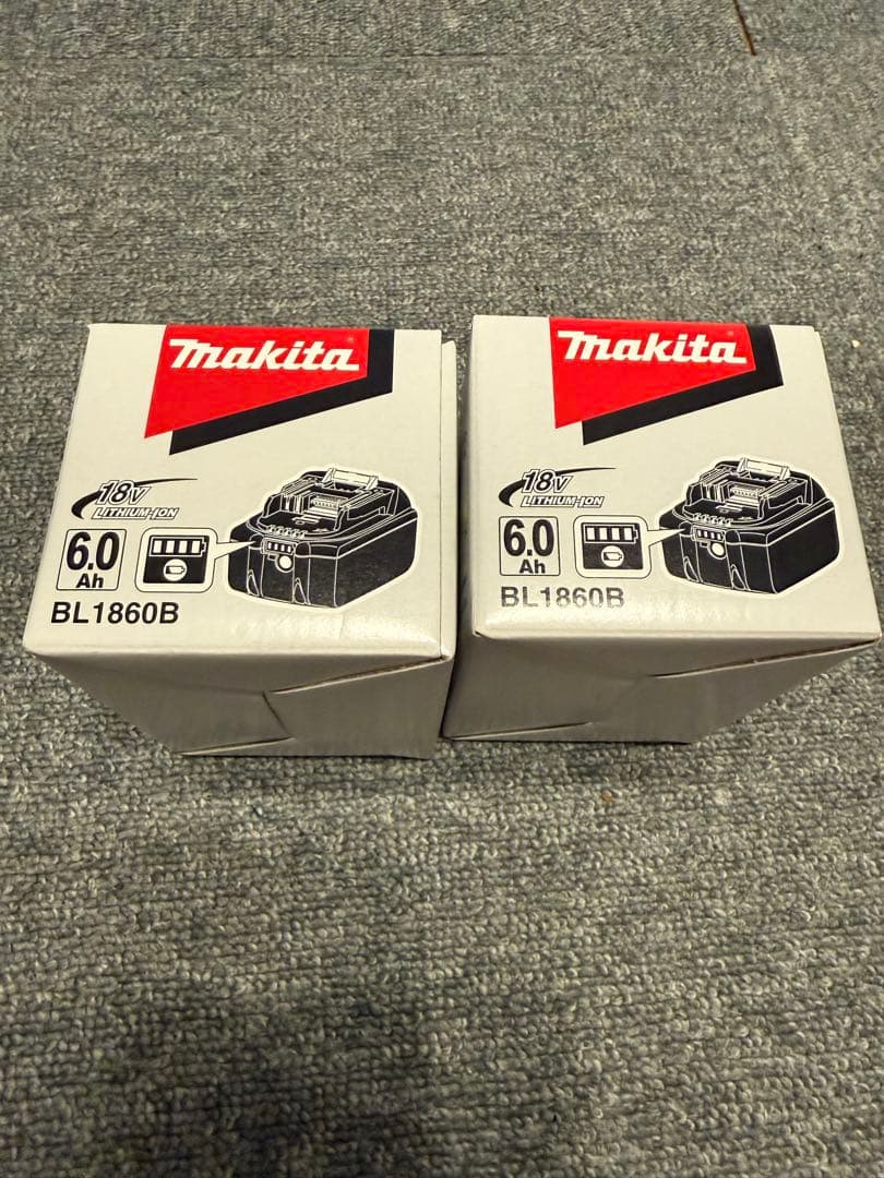【新品未使用】Makita純正 18V 6.0Ah バッテリー BL1860B