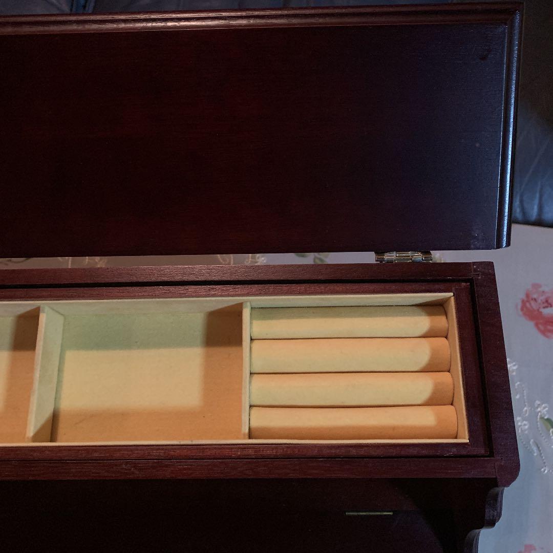 【Sankyo】希少‼️特大アンティークジュエリーケースオルゴール