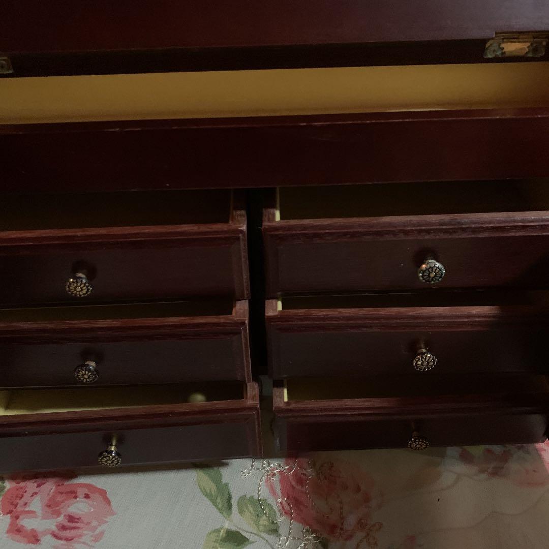 【Sankyo】希少‼️特大アンティークジュエリーケースオルゴール