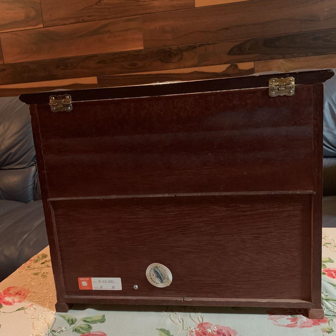 【Sankyo】希少‼️特大アンティークジュエリーケースオルゴール