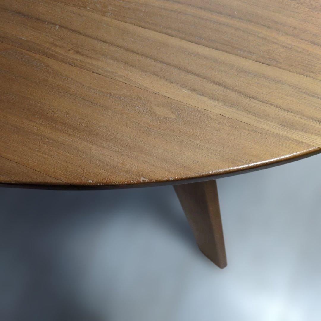 カリモク　センターテーブル　楕円形ウォールナットナチュラルカラー　北欧