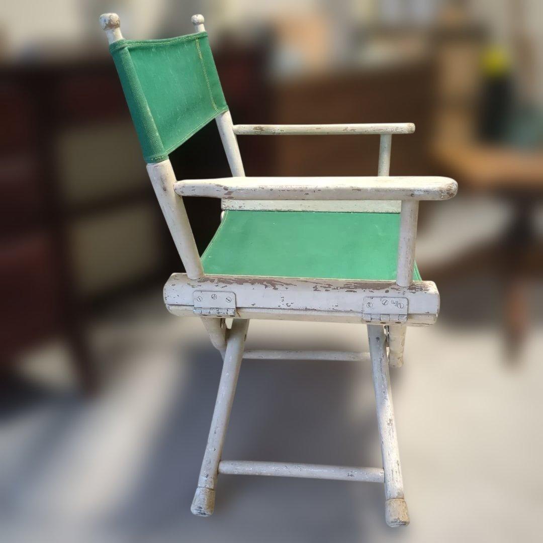 USA米国製アンティークディレクターズチェア 折りたたみ式