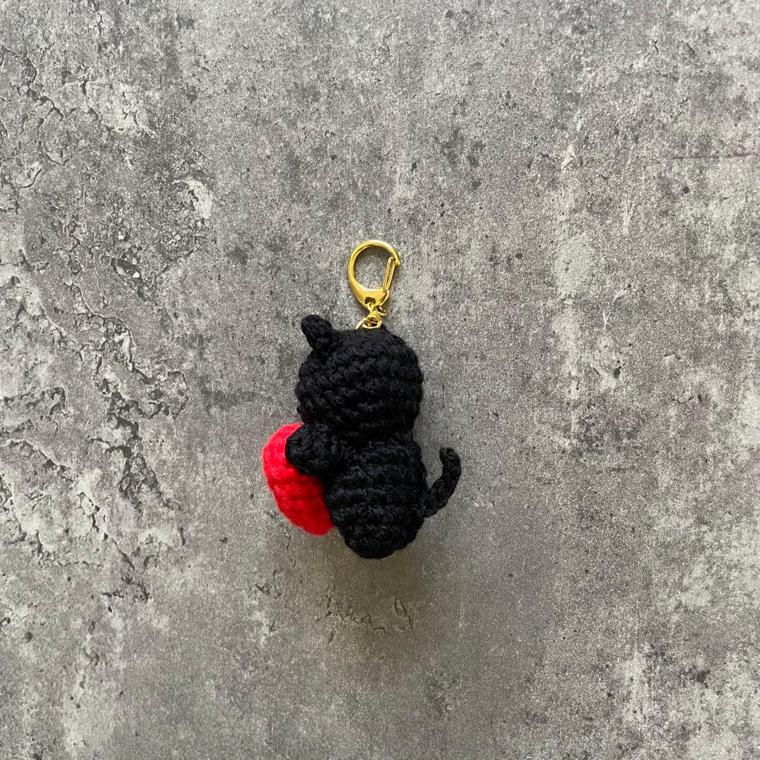 りんごページ　あみぐるみキーホルダー