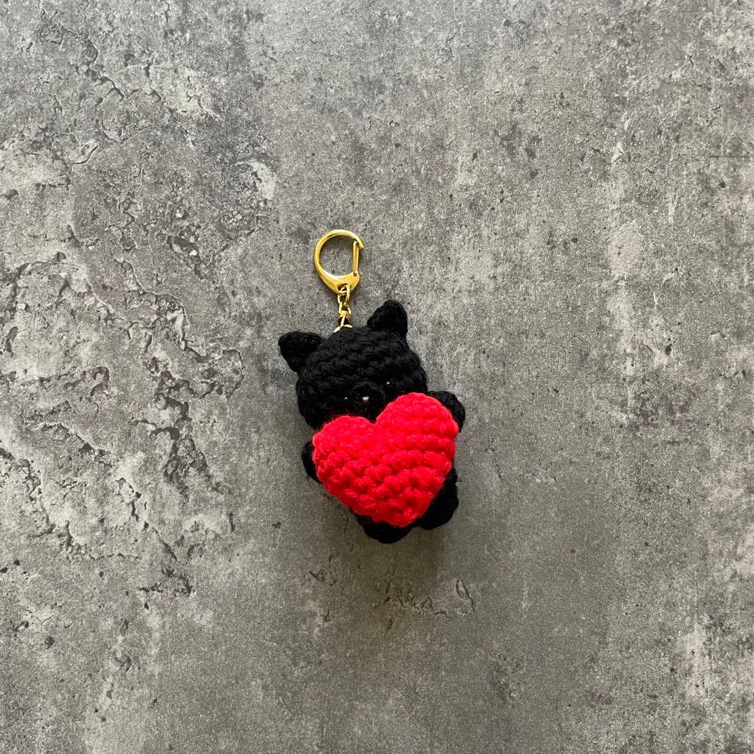 りんごページ　あみぐるみキーホルダー