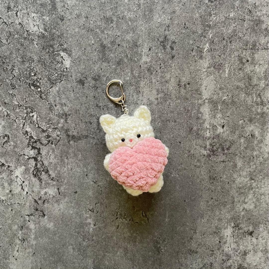 りんごページ　あみぐるみキーホルダー