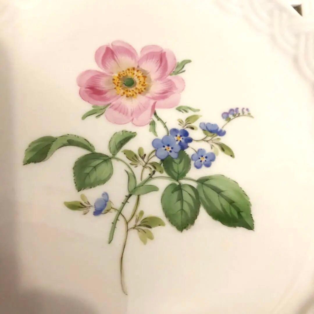 美品】マイセン レース透かしプレート（ご希望の方には木製スタンドお付け