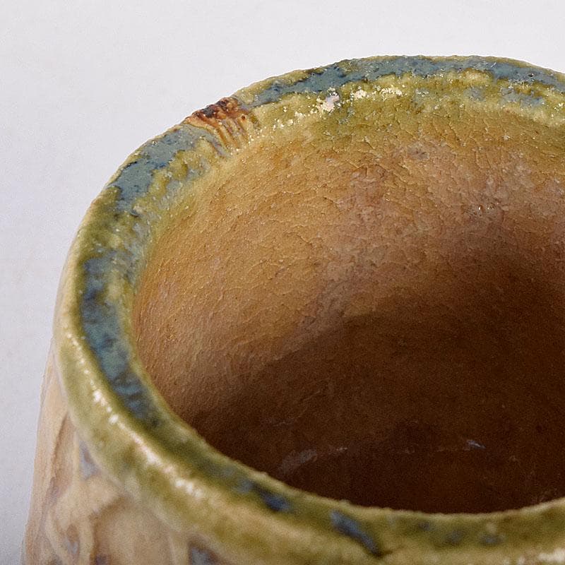 美濃焼 加藤芳右衛門作 黄瀬戸 茶巾筒 C 8385 - メルカリ